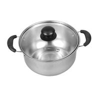 FUNNETOYU pot à lait en inox acier pot avec couvercle et anse cuisson marmite petite marmite creuset de chocolat