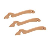 FUNNETOYU Pousseur de Grille de Four en Bois 3 Pièces Outil de Poussée et Traction Incurvé B pour Extraction Facile des Grilles de Cuisson, Accessoire la Cuisine Pratique pour Four