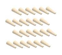 FUNNETOYU Présentoir à Bagues Minimaliste Forme Cône 24 Pièces en Bois Naturel Support Multiple pour Vitrines de Magasin pour Anneaux Variés