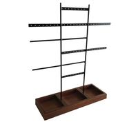 FUNNETOYU Présentoir Bijoux Multifonction et Organiseur Capacité pour Colliers Boucles Doreilles Bracelets et Bagues Rangement et Réutilisable Compact pour Maison et Boutique