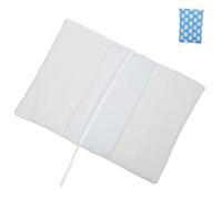 FUNNETOYU Protège-cahier A5 en Polyester Motif Floral Bleu, Réutilisable et Résistant aux Rayures, pour Carnets et Agendas Espaces D'étude