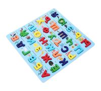 FUNNETOYU Puzzle Éducatif en Bois Alphabet Russe Grand Format Bleu Jeu Montessori pour Apprendre Les Lettres Russes D’éveil et Développement Cognitif pour Garçon et Filles 1 Pièce