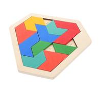 FUNNETOYU Puzzle Hexagonal Bois Éducatif pour Garçon Fille de Construction Cube pour Développement Cognitif Coordination Main Œil Activités Préscolaires et Jeu Familial Interactif