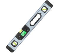 FUNNETOYU Rapporteur D'angle Numérique Compact Inclinomètre et Niveau Digital, Alliage D'aluminium, Facile à Transporter, pour Entretien Automobile et Décoration Intérieure