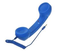 FUNNETOYU Récepteur Téléphone Mobile Rétro Antiradiation Combiné pour Appels Confortables Téléphone Portable Bleu