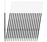 FUNNETOYU Recharges pour Stylo à Bille 0,7 Mm Noir, Lot de 100 Pièces, Recharge de Stylo Gel à Pointe Fine, Fournitures D’écriture Bureautique pour Usage Scolaire et Professionnel