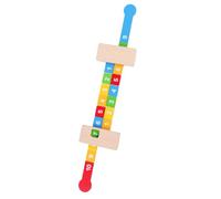 FUNNETOYU Règle Numérique en Bois pour Garçon et Filles 10 Chiffres Éducatif D’Apprentissage Arithmétique Outil Portable pour Addition et Soustraction Mathématique Ludique et Pédagogique