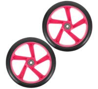 FUNNETOYU Roues de Remplacement pour Trottinette 2pcs PU 175mm diamètre 30mm résistantes à l'usure faciles à Monter adaptées aux Skateboards et fauteuils roulants