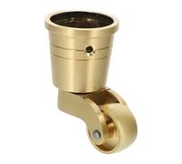 FUNNETOYU Roulette en Laiton 360° Pivotante pour Meubles, Roue Robuste Silencieuse pour Chaises et Canapés, Grosse Cuvette, Roulettes de Chaise et Canapé, Accessoires pour Déplacer Meubles