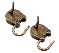 FUNNETOYU Serrure Ancienne à Clé pour Boîte à Bijoux Vintage, Lot de 2 Pièces en Alliage de Zinc Vert, Décorative et Anti-vol, pour Coffrets et Journaux Artisanaux