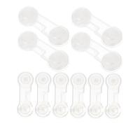 FUNNETOYU Serrures De Sécurité Pour Bébés Lot De 10 Transparentes Installation Facile Protection De L'enfance Pour Tiroirs Et Réfrigérateurs Adhésives