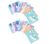 FUNNETOYU Signets Magnétiques Assortis 16 Pièces, Pinces Magnétiques pour Pages de Livres, Marque-pages Sensoriels Délicats Style Étoile, Légers et Solide pour École, Bureau Style Aléatoire