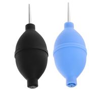 FUNNETOYU Souffleur d'air pour Nettoyage D'objectifs de Caméra et Faux, 2pcs, Matériau Silicone et Alliage, Compact Peinture à L'encre