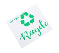 FUNNETOYU Sticker Autocollant Poubelle Sélectif Étanche Autocollant des Déchets Auto Adhésif pour Bac à Ordures Étiquette Recyclable Amovible pour Container Déchets Aide Au et Protection