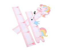 FUNNETOYU Sticker Mural Toise Garçon Fille avec Motif Animaux Cartoon Autocollant sans Odeur Décoration Chambre Garçon Fille et Maternelle Mesure Facile Croissance