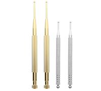 FUNNETOYU Stylo Boule en Acier Auriculaire D'acupuncture Inoxydable 4pcs Embout Protecteur Diagnostic et Corporel
