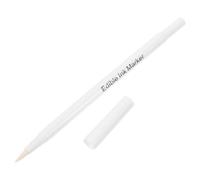 FUNNETOYU Stylo Colorant Alimentaire Blanc en Plastique Pointe Large pour Décoration et Dessin sur Donuts et Fudge en Pâtisserie Plusieurs styles
