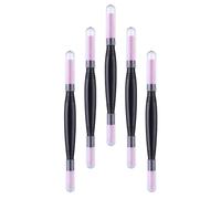 FUNNETOYU Stylo de Manucure Double Tête 5 Pièces en Pp pour Nettoyage des Ongles et Polissage Multifonctionnel, Accessoire pour Manucure et Pédicure