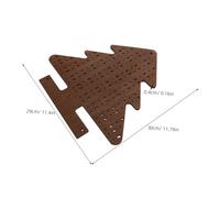 FUNNETOYU Support à Bijoux Bois Forme Sapin de Noël Organiseur Compact pour Boucles Oreilles Présentoir Multifonctionnel pour Table Décoration Festive Chaleureuse pour Chambre et Salon