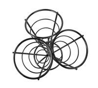 FUNNETOYU Support Cornet Frites Noir INOX pour Snack Porte Cône Stable pour Frites Apéritifs et Finger Food Adapté Restaurant et Événement Extérieur