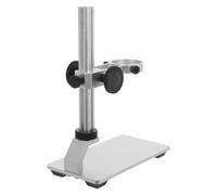 FUNNETOYU Support de Microscope en Alliage D’Aluminium Réglable à Hauteur Pince et Trou Intérieur de 3,5 Cm, Base Métallique Stable, Accessoire pour Laboratoire et Éducation Scientifique