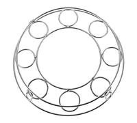 FUNNETOYU Support de Wok Acier Inoxydable Antidérapant Double Ventilée Porte Casserole Multifonction pour Cuisine et Marmite Vapeur Protection Plan de Travail