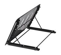 FUNNETOYU Support Polyvalent pour Ordinateur Portable et Tablette, Rack Pliable et Réglable en 6 Positions, Structure Durable avec Ventilation, Couleur Noire