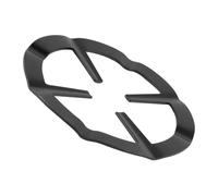 FUNNETOYU Support pour Cafetière Moka en Fonte Noire 13 Cm, Anneau pour Brûleur de Cuisinière à Gaz, Tapis de Protection Résistant la Chaleur, Accessoire la Cuisine Compact et Polyvalent