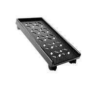 FUNNETOYU Support Processeur Mobile avec roulettes Freinables Base Ventilée pour Dissipation Thermique Support pour Tours PC Stéréo et Serveurs Usage Bureau et Maison