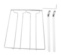 FUNNETOYU Support Verre à Vin Acier Inoxydable Double Rangée Résistant Corrosion pour Cuisine Bar Maison Rangement Suspendu Sous Meuble Porte-verres et Casier à Vin Compact