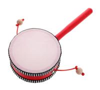 FUNNETOYU Tambour à Main en Bois Musical pour Bébé, Jouet Orff de Percussion Sensorielle, Petit Tambour à Cliquetis Tournant Sûr et Léger, Développement Motricité Fine, Éveil Sensoriel, Âge