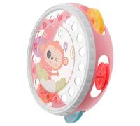 FUNNETOYU Tambourin pour Garçon et Filles 1pc Rose Instrument de Percussion Musical Éducatif Musical pour Fête et Développement Sensori-Moteur Tambourin Léger et Solide