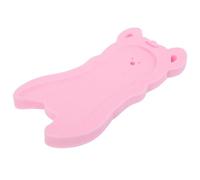 FUNNETOYU Tapis de Bain pour Bébé en Éponge Douce Rose, Coussin de Bain d'ours Cartoon, Accessoire Sûr et Confortable pour -né