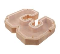 FUNNETOYU Tirelire Bois Transparent pour Garçon Fille Cochon Multifonctionnel Cadeau Pratique pour Économies et Développement Financier