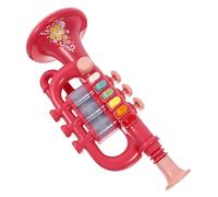 FUNNETOYU Trompette Musicale pour Garçon Fille Instrument avec Lanière Éducatif Sûr pour Apprentissage Musical Cadeau Créatif pour Filles et Garçons