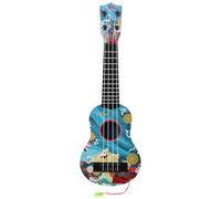 FUNNETOYU Ukulélé 21 Pouces pour Garçon et Filles, Guitare Acoustique Mini Rose et Bleu, Instrument de Musique Éducatif Débutant, Mini-Instrument Portable, Présent Ludique et Créatif