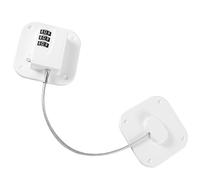 FUNNETOYU Verrou à Code pour Réfrigérateur en Plastique Blanc, Serrure de Sécurité sans Perçage pour Porte d'Armoire et Tiroir, Protection pour Bébé à Domicile