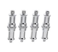 FUNNETOYU Vis Adaptateur 1/4 à 3/8 en Acier Inoxydable 4 Pièces pour Support D’éclairage et Griffe Flash, Compact et Léger, Usage Photo et Vidéo, Compatible Équipement Photo Professionnel,