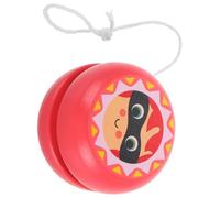 FUNNETOYU Yoyo en Bois pour Débutants Motif Soldat Rose Éducatif Motricité Fine des Tout-Petits Petit Yo-Yo Portable et Solide pour Garçon et Filles et Activités en Plein Air