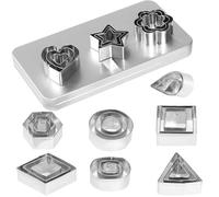 Funng Mini Emporte-Pièces, 30 PCS Emporte Pièces en Acier Inoxydable, Ustensiles à Pâtisserie, Décoration de Gâteau, Biscuit, Cookie, Pâtisserie