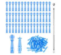 Funngy Aiguilles Jetables pour Points Noirs,101 PCS Kit Professionnel d'Extraction d'Acné avec Aiguilles pour Points Noirs Points Blancs et Imperfections Outil de Soin Peau pour Salon et Maison