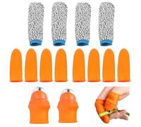 Funngy Ensembles Couteau à Pouce,10 PCS Couteau à Pouce en Silicone avec Doigtier Protecteur Anti-Coupure Outil de Cueillette Polyvalent pour Fruits Légumes Plantes et Jardinage