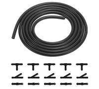 Funngy Kit de Tuyau Essuie Glace,Kit Universel de Tuyau Lave-Glace 3m avec 15 Raccords (Y, I, T) pour Voiture Système de Lave-Glace Automobile Durite et Buses pour Raccord de Tuyau de Pare-Brise