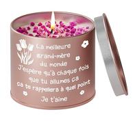 Funnli Cadeau Mamie, Bougie Parfumée Cadeaux pour Mamie, Cadeau Fete des Grand Mere, Fêtes des Mamies, Idée Présent de Noël pour Mamie Grand-mère