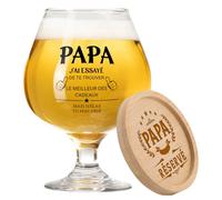 Funnli Cadeau Papa, 17oz Verre À Bière Cadeau Anniversaire Papa, Verre A Biere Cadeaux Anniversaire Noël Fete Des Peres Pour Pere de Fille Fils