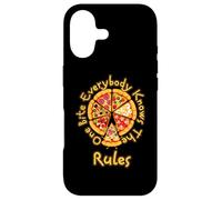 Funny 1 One Bite Everybody Knows Rules Amateur de Pizza Coque pour iPhone 17