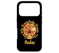 Funny 1 One Bite Everybody Knows Rules Amateur de Pizza Coque pour iPhone 17 Pro