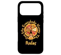 Funny 1 One Bite Everybody Knows Rules Amateur de Pizza Coque pour iPhone 17 Pro Max