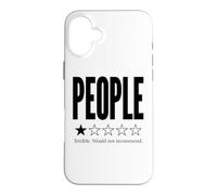 Funny 1 Star People Review Terrible, Je ne Le recommanderais Pas Coque pour iPhone 16 Plus