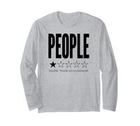 Funny 1 Star People Review Terrible, Je ne Le recommanderais Pas Manche Longue